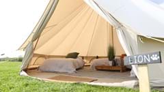 Camp Lion Glamping Tent at Yorkshire Wildlife Park